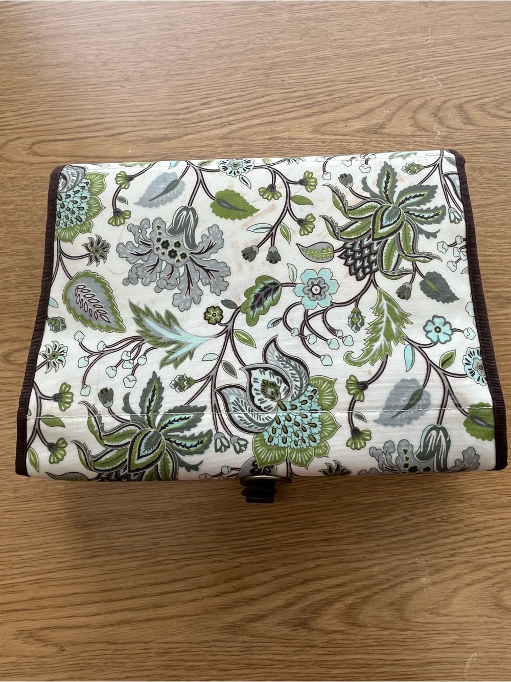 Gigi Hill Hanging Travel Organizer - Aqua Floral - Picture 6 of 9